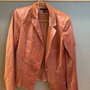 Pink velvet jacket by White House Black Market